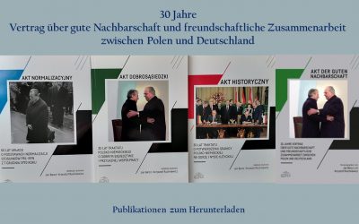 30 Jahre Vertrag über gute Nachbarschaft und freundschaftliche Zusammenarbeit zwischen Deutschland und Polen