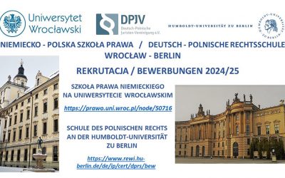 NIEMIECKO – POLSKA SZKOŁA PRAWA REKRUTACJA 2024 WE WROCŁAWIU I  W BERLINIE